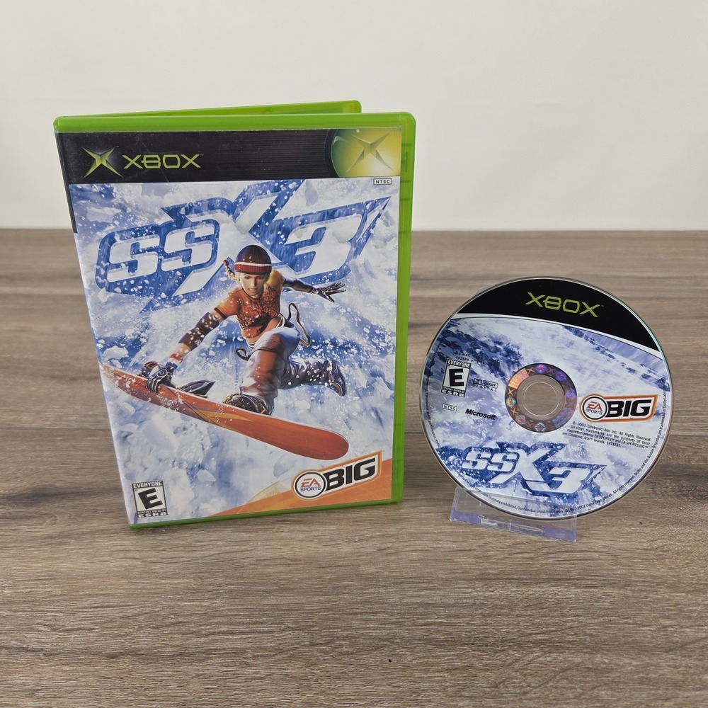 SSX 3 Original Microsoft Xbox Black Label TESTED WORKING No Manual EA 2003